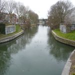 Vue sur la rivière Deule à Lille